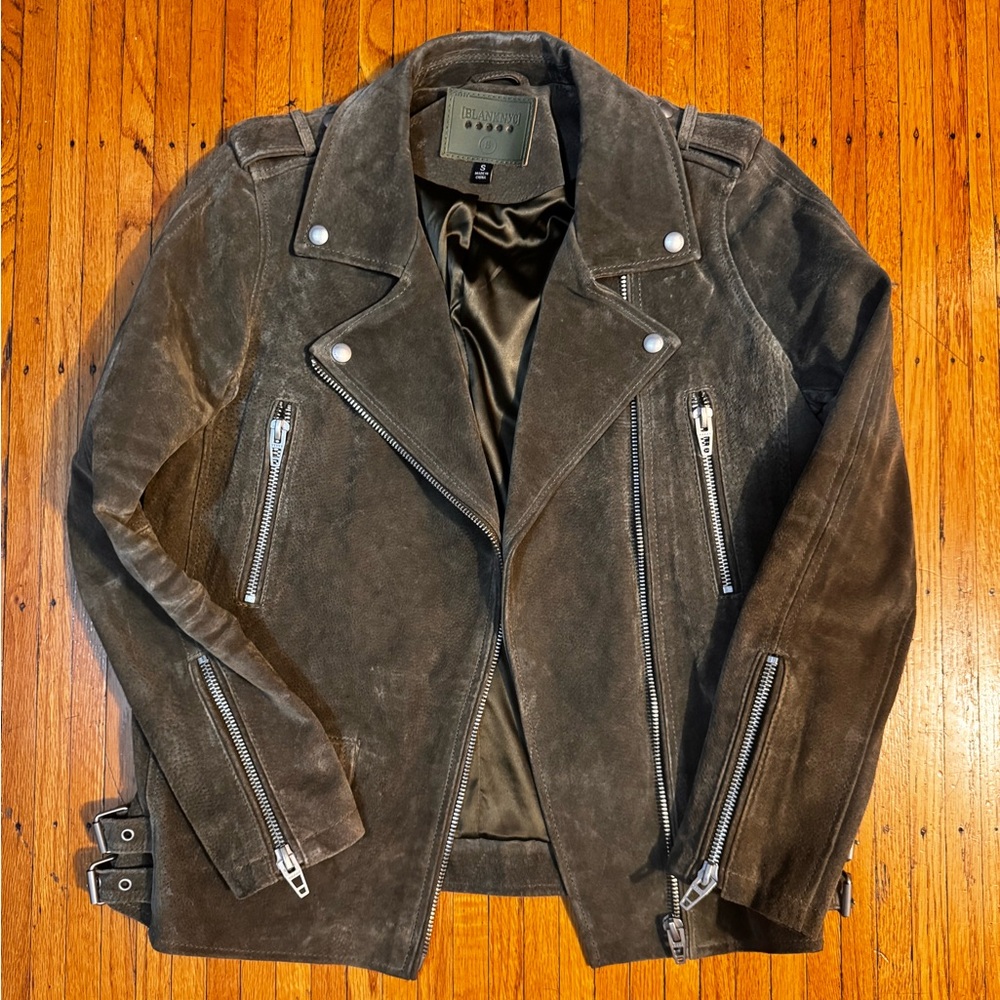 Blank nyc suede Jacket olive